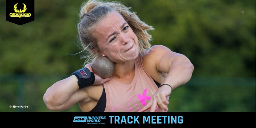 Lara Baars verbetert het NR tijdens Track Meetings